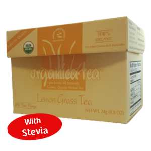 100% organic herbal infusion - lemongrass With stevia