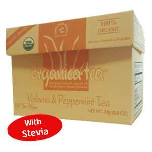 100% organic herbal infusion -Verbena & Ppermintmint With stevia